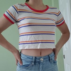 PacSun Rainbow Crop Top